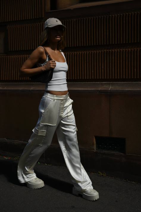 Meshki Amaya satijnen cargobroek kleding bot XP0T1511