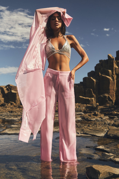 Meshki Doorzichtige broek van Kinsley kleding snoep roze XP0T1607