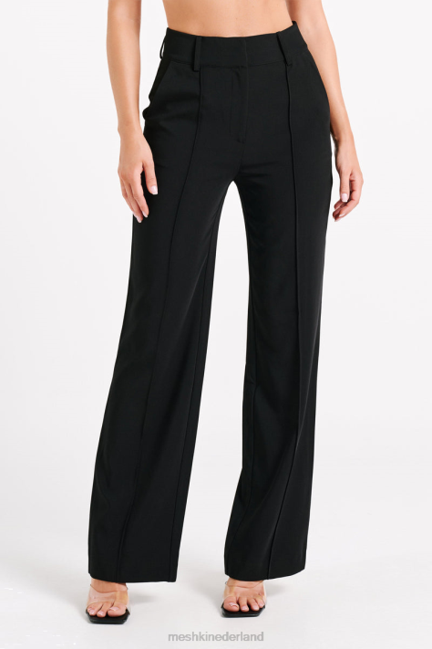 Meshki Lisa pantalon met hoge taille kleding zwart XP0T1247