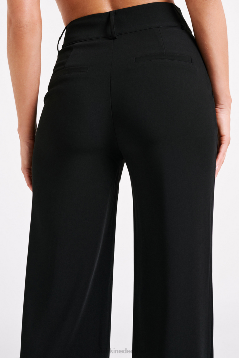 Meshki Lisa pantalon met hoge taille kleding zwart XP0T1247