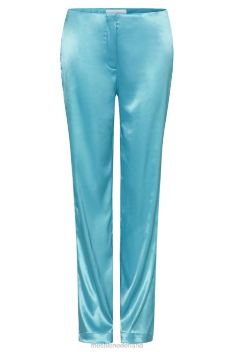 Meshki Nicolette satijnen broek met lage taille kleding aquamarijn XP0T1487
