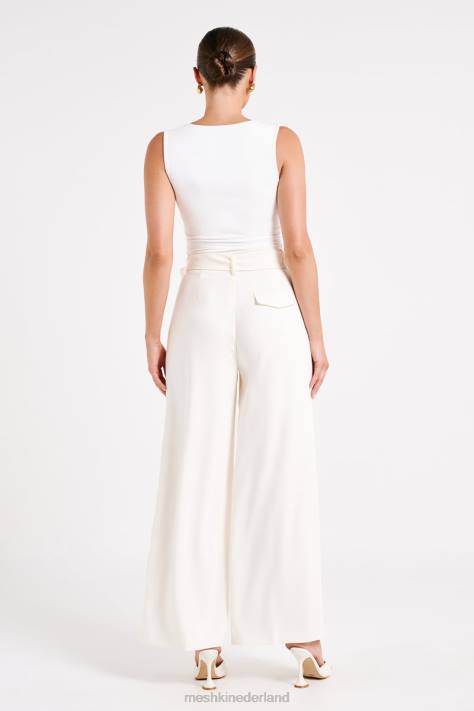Meshki Tenley passende broek met wijde pijpen kleding ivoor XP0T1248