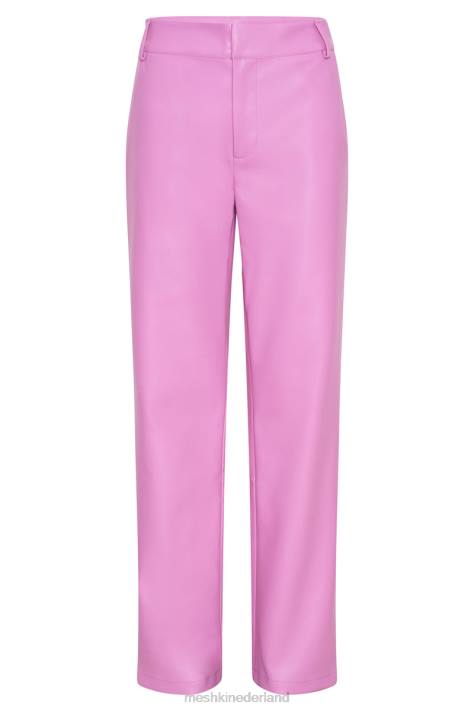 Meshki matilda slouchy laagbouw broek van kunstleer kleding roze roze XP0T1434