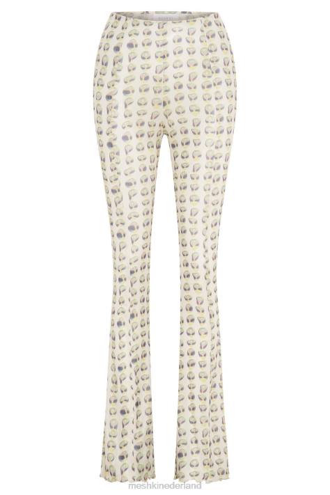 Meshki nora mesh broek met rechte pijpen kleding buitenaardse afdruk XP0T1602