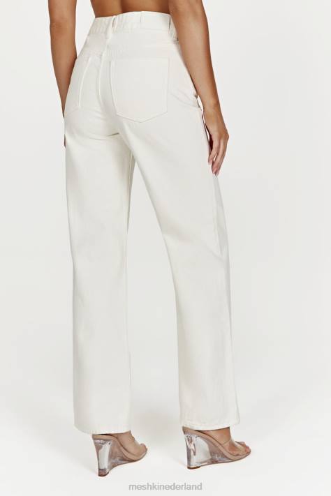 Meshki Ainsley jeans met middelhoge taille kleding ecru XP0T1491