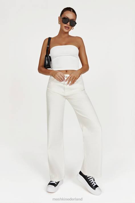 Meshki Ainsley jeans met middelhoge taille kleding ecru XP0T1491