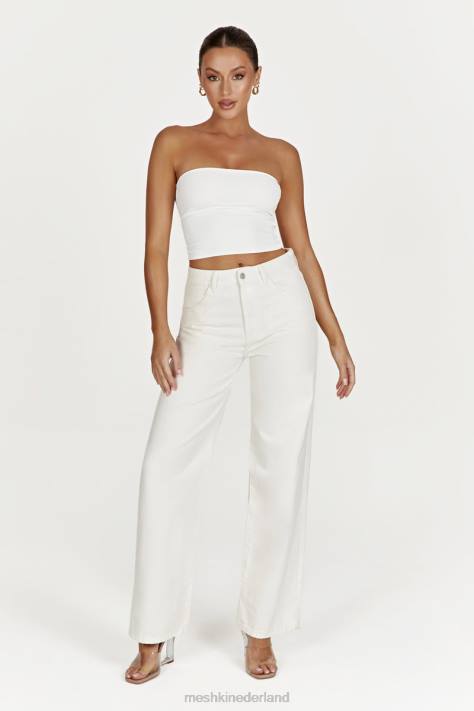 Meshki Ainsley jeans met middelhoge taille kleding ecru XP0T1491