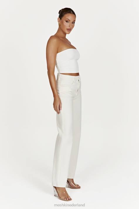 Meshki Ainsley jeans met middelhoge taille kleding ecru XP0T1491