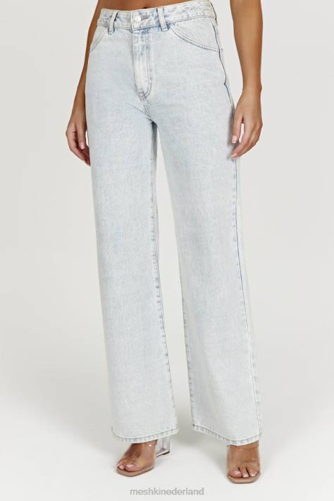 Meshki Ainsley jeans met middelhoge taille kleding lichtblauw XP0T1520