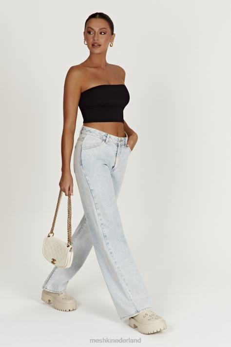 Meshki Ainsley jeans met middelhoge taille kleding lichtblauw XP0T1520
