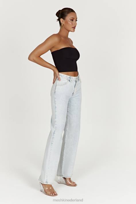Meshki Ainsley jeans met middelhoge taille kleding lichtblauw XP0T1520