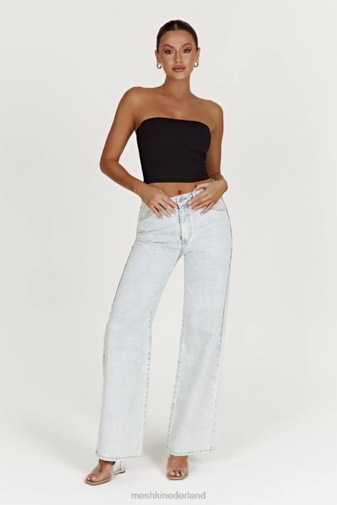 Meshki Ainsley jeans met middelhoge taille kleding lichtblauw XP0T1520