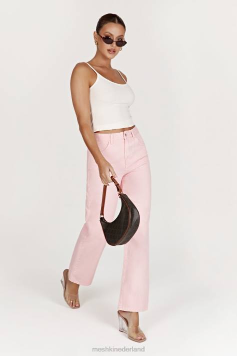 Meshki Ainsley jeans met middelhoge taille kleding roze blos XP0T1605