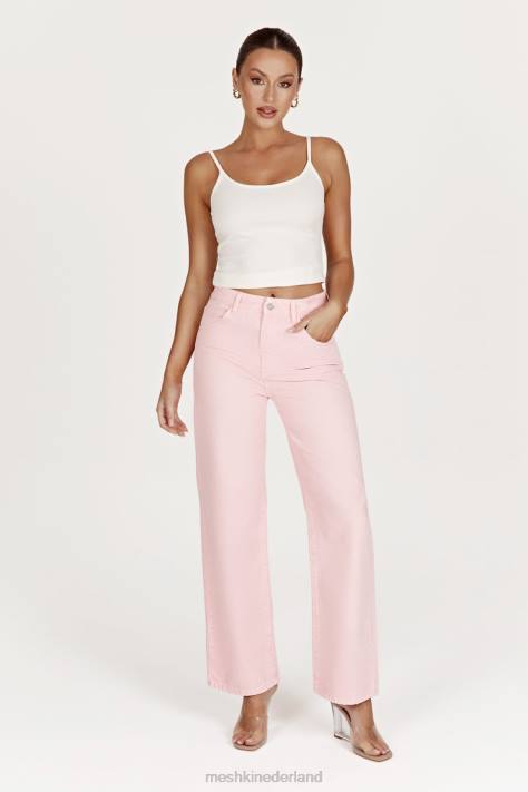 Meshki Ainsley jeans met middelhoge taille kleding roze blos XP0T1605