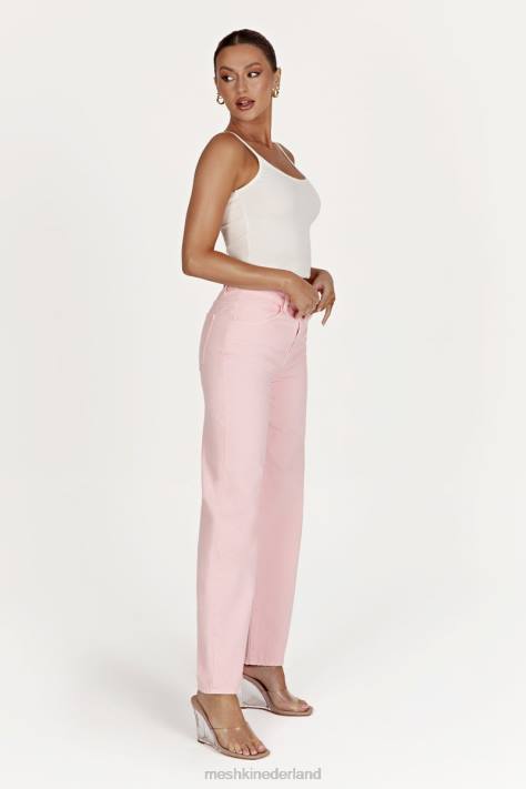 Meshki Ainsley jeans met middelhoge taille kleding roze blos XP0T1605