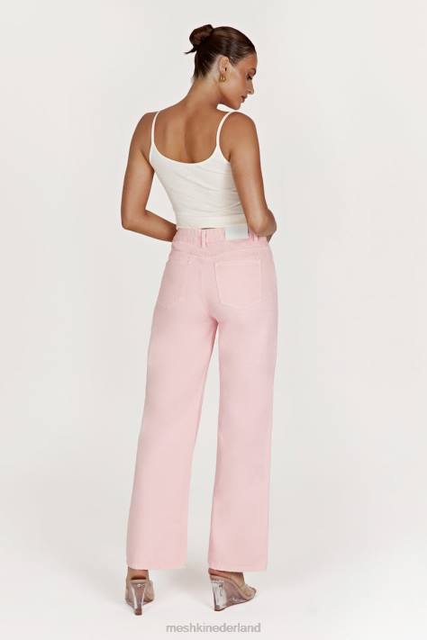 Meshki Ainsley jeans met middelhoge taille kleding roze blos XP0T1605
