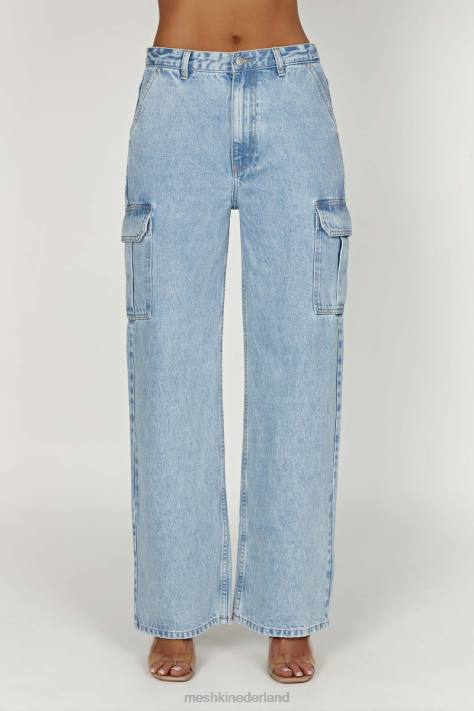Meshki jagger relaxte denimjeans kleding midden blauw XP0T1263