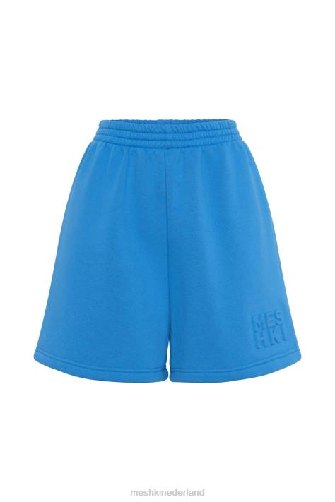 Meshki Reese fleeceback short met reliëf kleding blauw XP0T1611