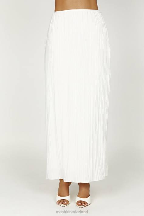 Meshki Elsie plissé maxirok kleding wit XP0T1362