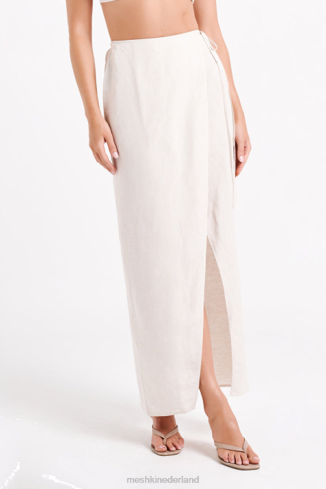 Meshki Fatima linnen wikkel maxirok kleding natuurlijk XP0T1234