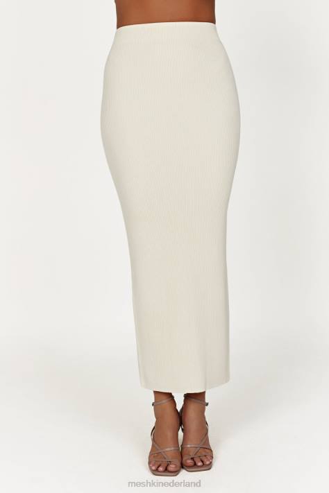 Meshki Kaesha split maxi gebreide rok kleding bot XP0T1272