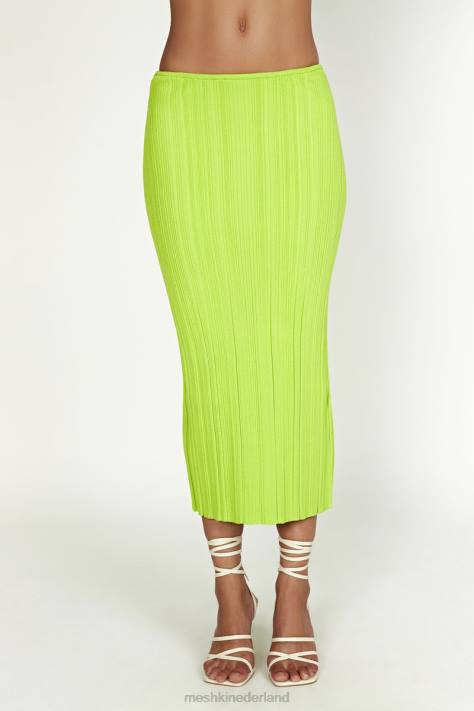 Meshki kennedy gebreide rok met lage taille kleding fris groen XP0T1454