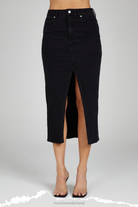 Meshki Midi-rok van acaciadenim kleding zwart gewassen XP0T1299