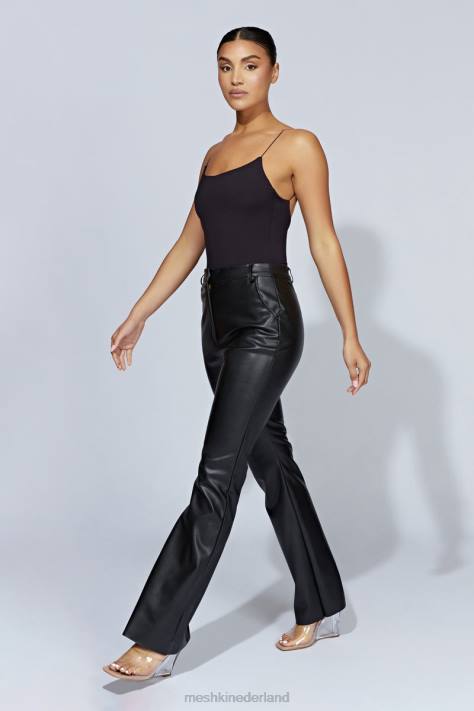 Meshki Valeria bodysuit met lage rug en dunne bandjes kleding zwart XP0T887