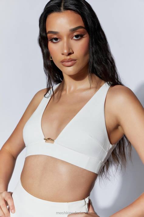 Meshki Arla hardware-bralette kleding wit XP0T1080
