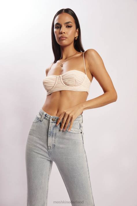 Meshki tessa mesh bralette met ruches en cups kleding room XP0T1207