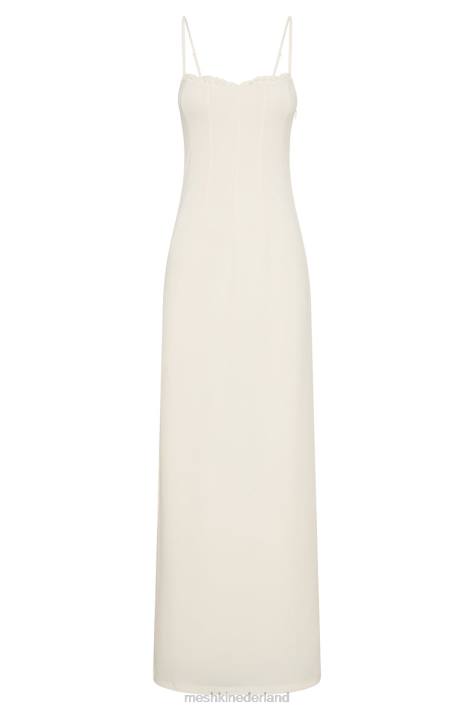 Meshki Amorette maxi-jurk met kanten afwerking kleding bot XP0T279