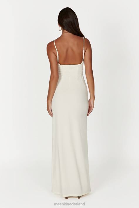 Meshki Amorette maxi-jurk met kanten afwerking kleding bot XP0T279