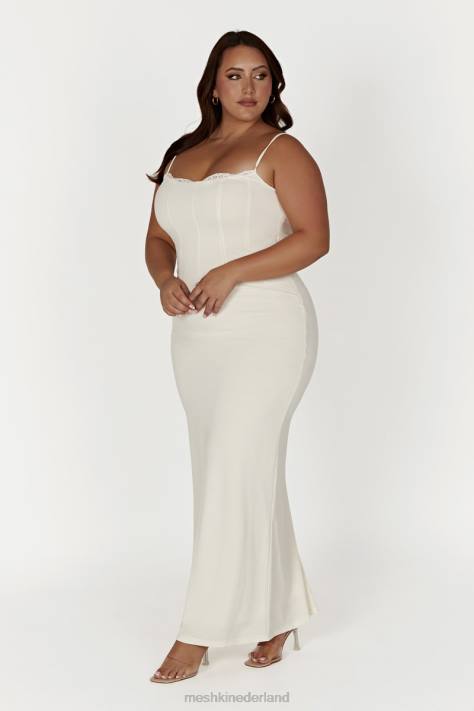 Meshki Amorette maxi-jurk met kanten afwerking kleding bot XP0T279