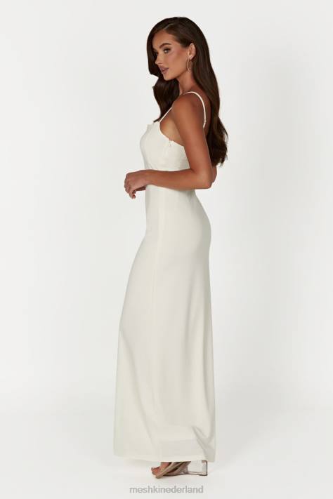 Meshki Amorette maxi-jurk met kanten afwerking kleding bot XP0T279