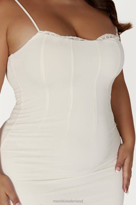 Meshki Amorette maxi-jurk met kanten afwerking kleding bot XP0T279