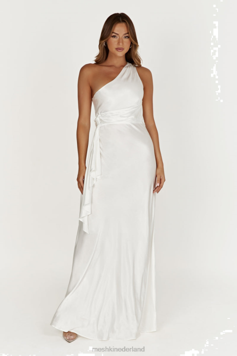 Meshki Calliope maxi-jurk met één schouder kleding wit XP0T419