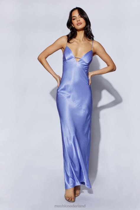 Meshki Cora maxi-slipdress met strik op de rug kleding lavendel XP0T473