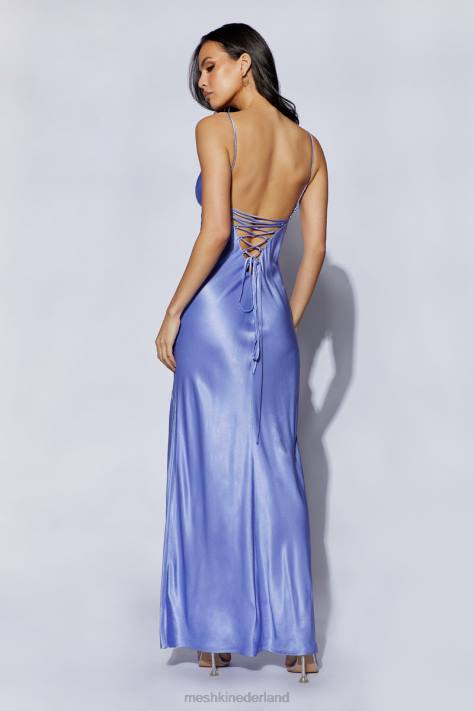 Meshki Cora maxi-slipdress met strik op de rug kleding lavendel XP0T473