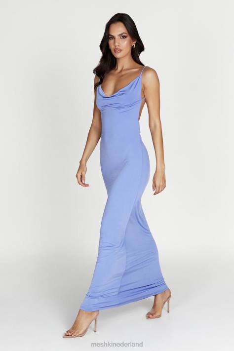 Meshki Darcy maxi-jurk met kap en lage rug kleding lavendel XP0T589