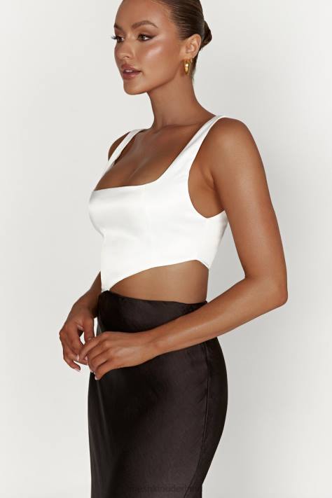 Meshki Gianna tweekleurige maxi-jurk met uitgesneden pijpen kleding zwart XP0T415