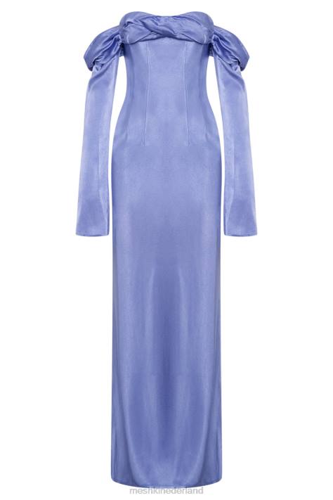 Meshki Giselle maxi-jurk met blote schouder en gedrapeerde hals kleding lavendel XP0T357