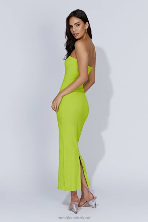 Meshki Imani strapless gebreide maxi-jurk kleding fris groen XP0T660