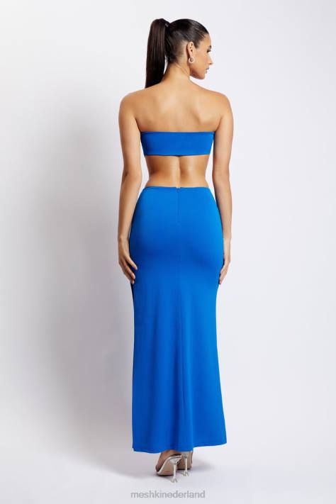 Meshki Marissa strapless maxi-jurk met tailleband kleding kobalt blauw XP0T667