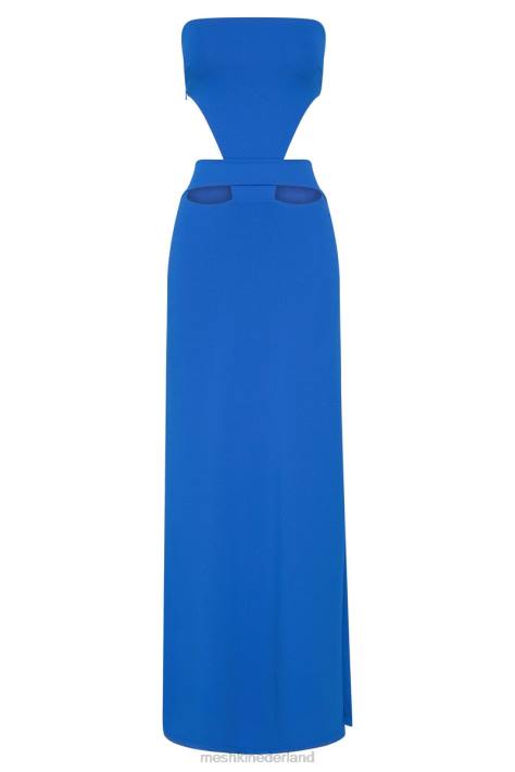 Meshki Marissa strapless maxi-jurk met tailleband kleding kobalt blauw XP0T667