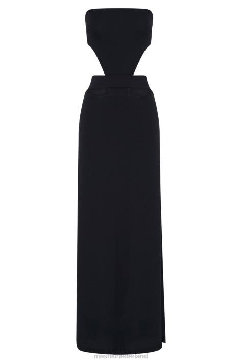 Meshki Marissa strapless maxi-jurk met tailleband kleding zwart XP0T648
