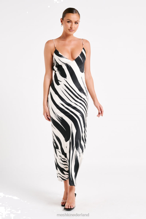 Meshki Maxi-jurk met Emmanuela-print kleding abstracte afdruk XP0T17