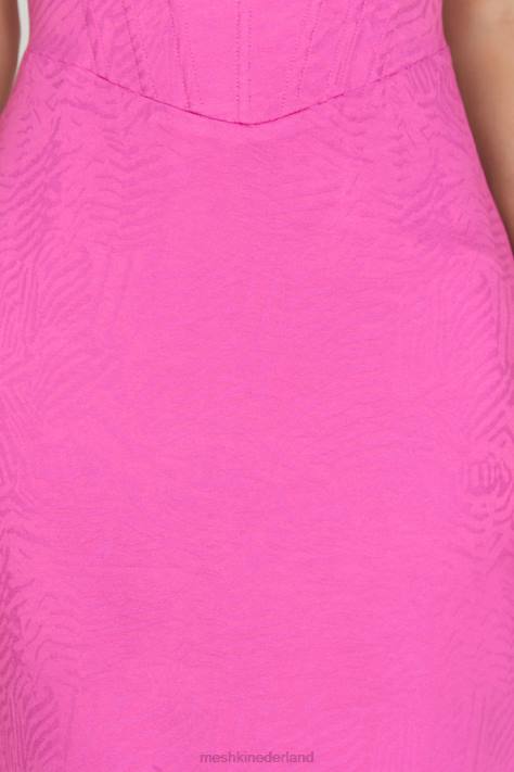 Meshki Maggie midi-jurk met korset kleding roze roze XP0T580