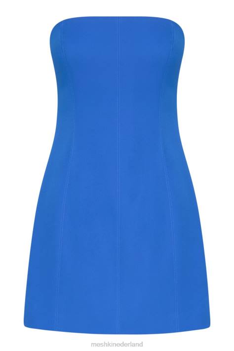 Meshki Mini-jurk van maci-crêpe kleding kobalt blauw XP0T174