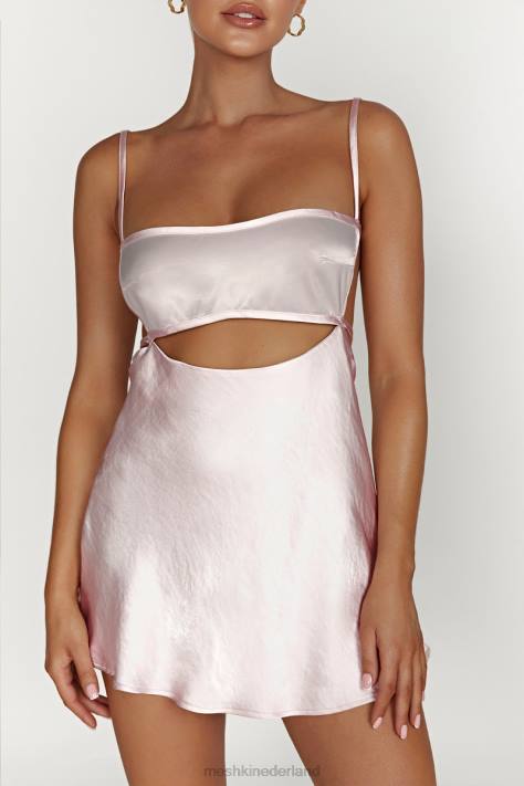 Meshki Veda tweekleurige mini-jurk kleding roze blos XP0T614