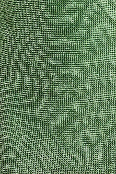 Meshki meilani mini-jurk van mesh met lage rug en diamanten kleding groente XP0T726